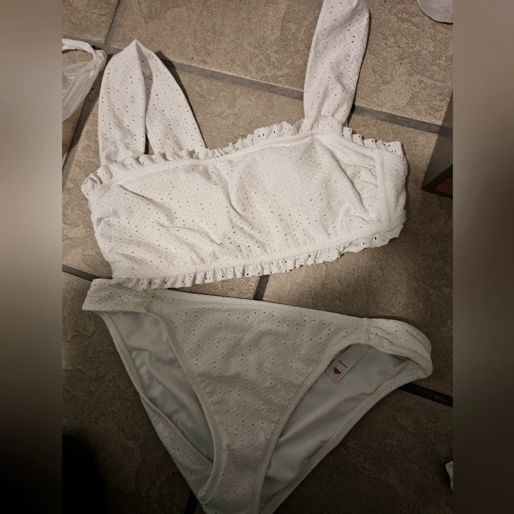 Women's Xhilaration White Bikini Xlarge